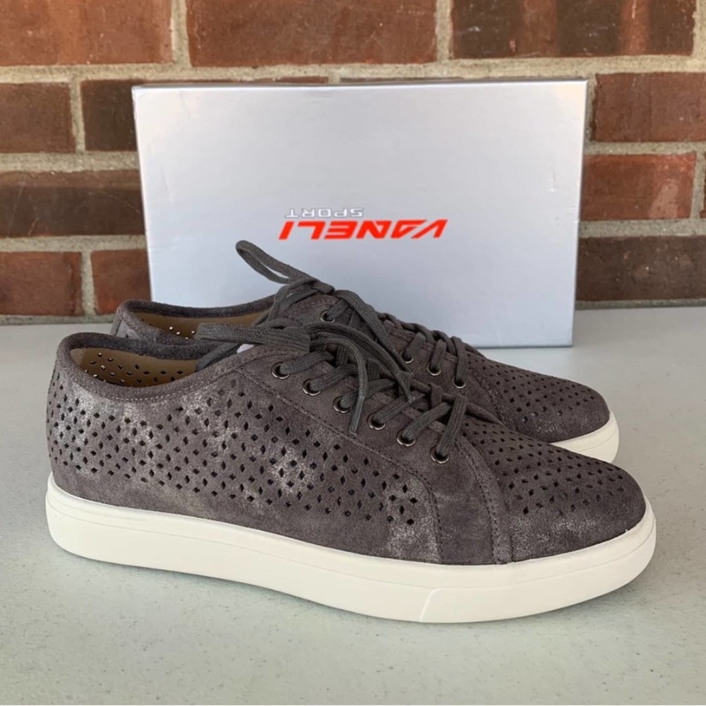 Vaneli Oneida Taupe Rory Fabric Low Top Lace-Up Sneakers Women's US 8.5 W